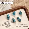 Concha Forma de Caracola Estilo Oceánico Colección Pendientes Pendientes Llavero Bolso Colgante Cerámica Acrílico Cuentas DIY