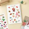 Adesivos de Natal Desenho Animado Infantil Folha Única Scrapbooking Decoração de Festa