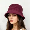 Chapéu de Pescador de Veludo Cotelê Pequeno para Primavera e Outono, com Proteção Facial e Exposição Facial, para Homens e Mulheres, Chapéu de Equitação Fashion Plissado