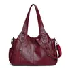 Bolsa de ombro vintage popular para comércio exterior, nova bolsa tote de grande capacidade para cross-border, bolsa de mão e bolsa transversal versátil para o dia a dia
