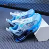 Zapatos para Niños Medianos y Grandes al por Mayor Estilo Zapatos con Botón Giratorio Primavera y Otoño Estudiante Una Pieza Dropshipping Deportivo Malla Transpirable Cara de Niño