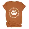 Mais Provável para Cachorro Amazon Wish Site Independente Diversão Casual Camiseta Feminina Gola Redonda Manga Curta