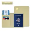 Bolsa de Passaporte para Atacado Transfronteiriço Couro PU Borda Oleada Proteção de Passaporte Capa de Documento Viagem Internacional América do Norte Porta-Passaporte Portátil