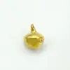 Decoración Navideña y de Año Nuevo al por Mayor Campanas Doradas 8-10mm Metal Plano Manualidades para Mascotas Cascabeles Pequeños Hechos a Medida