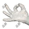 Guantes de Nylon de 13 Pines Fibra de Carbono Palma Recubierta de PU Guantes Antiestáticos Guantes Culturales y Ceremoniales Protección Laboral Gris