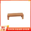 Soporte de bambú para producción base de madera rectangular decoraciones para el hogar adornos pequeños se puede personalizar logo