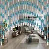Cortina de Contas de Cristal Feng Shui para Porta de Banheiro, Entrada da Sala de Estar e Porta de Quarto - Ajuste de Layout Porta a Porta