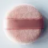 Almofada de Pó Solto de Veludo Cristal Super Macia Dupla Face de Veludo para Maquiagem Redonda Cabelo Macio Almofada para Pó Seco Almofada para Pó de Mel Uso Úmido e Seco