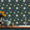 Pegatina de Pared Floral Romántica Autoadhesiva Papel Tapiz Resistente a la Humedad y al Moho Ecológico Lujo Ligero Decorativa para Pared de Dormitorio Armario Renovación