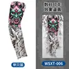 Manguitos de protección solar para tatuajes, manguitos transpirables para ciclismo al aire libre, diseño de tatuaje floral en el brazo, manguitos sin costuras, disponibles en stock
