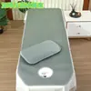 Esterilla para dormir para cama de belleza salón de belleza cama de masaje para champú bordado de tatuaje tapete para quitar cera de oídos con agujeros verano transpirable engrosado seda de hielo ratán