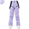 Nuevos Pantalones de Esquí para Hombres y Mujeres, Pantalones de Esquí con Peto, Resistentes al Viento de Invierno, Impermeables, Cálidos y Engrosados, Pantalones de Esquí de Tabla Única y Tabla Doble