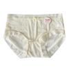 Ropa Interior de Seda de Hielo para Mujer Verano Delgada Pequeña Transparente Suave Pura Sexy Estudiante Spice Girl Algodón Entrepierna Calzones Cintura Media