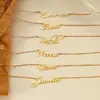 Collar con letra personalizada transfronterizo collar simple con nombre de letra inglesa joyería para el cabello de una generación