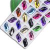 Taladro de imitación austriaco de alta calidad, de forma especial, de fondo plano, cosido a mano, con hebilla plana en forma de S, para bricolaje, accesorios de joyería con diamantes de imitación para ropa, taladro de vidrio