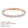 Pulsera de Tenis Explosiva de Venta Caliente Transfronteriza de Amazon para Mujer Chapada en Oro Real con Zirconia Pulsera al por Mayor Pulsera de Diamantes Completa s5650