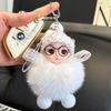 Llavero de muñeca de piel de zorro adornos para coche lindo peluche muñeca Barbie colgante para bolso de muñeca regalo para pareja