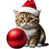 Novo pingente criativo da Amazon para espelho retrovisor de carro de gatinho, pingente de mochila, enfeites de decoração para árvore de Natal