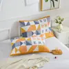 Par de Toallas de Almohada de Gasa de Seis Capas de Algodón Estilo Floral Pastoral para Cuatro Estaciones Universal para el Hogar Cambiante Toalla de Almohada Jacquard Venta al por Mayor