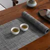Camino de Mesa Tejido Teslin Estilo Chino Impermeable Esterilla de Té Multicolor Multitamaño Ceremonia del Té Mesa de Té Camino de Mesa Largo Dropshipping