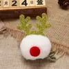 Novo Cocar de Natal Chifre Grampo de Cabelo Coreano Bonito Bola de Pelo Presilha Superior Natal Crianças Veado Acessórios de Cabelo Decorativos