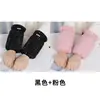 Elegantes puños de manga corta color burdeos para mujer, estilo coreano de invierno, versátiles y con estilo, adecuados para estudiantes y adultos
