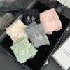 Calcinha de renda de cetim com trama de seda pura estilo japonês, com detalhe de orelha de madeira, para meninas, de cintura média, que abraça o quadril, secagem rápida, doce