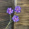 Colección de flores artificiales moradas, flores falsas para bodas, Jardín Monet al aire libre, Phalaenopsis, orquídeas Phalaenopsis, decoración, venta al por mayor transfronteriza