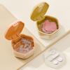 Caixa de Armazenamento para Contenção, Estojo Portátil à Prova d'Água Três em Um para Imersão e Limpeza de Dentaduras e Contenções