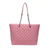Bolso de Hombro de Gran Capacidad para Mujer, Estilo Nuevo Simple, Moda de Nicho de Gama Alta Acolchado con Cadena Bolso Tote para Viajes al Trabajo