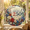 Ornamentos de Acrílico para Janela com Quebra-Cabeça para Celebração do 250º Aniversário