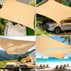 Toldo Vela de Sol Beige Engrosado para Exterior, Patio, Terraza, Piscina, Aislamiento Térmico, Impermeable, Toldo para Jardín, Balcón