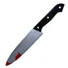 Cuchillo de Fruta de Plástico Artificial para Mascarada de Halloween, Cuchillo de Cocina con Punta de Sangre de Terror, Suministros para Actuaciones