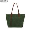 Casual óleo de cera lona bolsa feminina ombro mensageiro saco de compras saco de armazenamento saco transbordamento fábrica vendas diretas