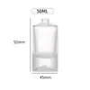 Frasco de Perfume de 30ml com Tampa de Cristal, Frasco Spray de Pressão Portátil de 50ml, Frasco Vazio, Frasco Dispensador Cosmético de Vidro Transparente