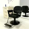 Silla de salón de alta gama para peluquerías, elegante y sencilla, silla de peluquería popular en línea, taburete de corte de pelo ajustable y giratorio