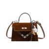 Bolso Pequeño de Mano Retro Otoñal para Mujer 2025 Nueva Moda Aspecto Elegante Casual Simple Bolso Cruzado Bolso Cuadrado Pequeño