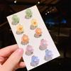 Brincos Infantis Clipes de Orelha Sem Furos de Orelha Princesa Menina Bonito Flor Anti-Pain Ear Studs Moda Show Moda Primeira Joalheria