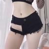 9021 # Transfronterizo Amazon Nuevo Europeo y Americano Sexy Shorts de Mezclilla Elásticos Hot Pants Jeans Cintura Baja Talla Grande