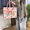 Novo Produto, Nova Bolsa de Feltro Desenho Animado Kuromi da Sanrio, Bolsa Versátil de Aparência Sofisticada, Bolsa de Presente Portátil Popular