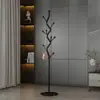 Perchero de pie personalizado para dormitorio, estilo de lujo ligero, perchero vertical de rama en forma de S engrosada en estilo crema