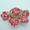 Flor de argila macia 35mm atacado rosa antigo acessórios diy Traje feminino adorno de cabeça grampo de cabelo Joias colar flores
