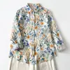 Novo Estilo Primavera e Verão 2026 Saia Longa Slimming com Estampa de Bolinhas para Mulheres, Camisa Casual Elegante Solta Fresca com Mangas Longas