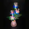 Nueva Lámpara de Flor de Ciruelo Colorida de 4 Cabezales Alimentada por Energía Solar Lámpara de Patio Césped Balcón Jardín Lámpara Decorativa de Atmósfera