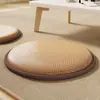 Cojín Redondo de Futón de Verano Esterilla de Tatami para Balcón Ventana Saliente Reposapiés para Ventana Cojín de Rodillas para Meditación Cojín de Asiento
