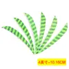 Penas de Flecha Listradas de 4 polegadas em Formato de Escudo/Gota d'Água de Pena Natural Penas de Peru Penas de Flecha para Arco de Caça Americano Tradicional DIY em Estoque