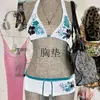 Tendencias de Moda Primavera/Verano 2025 Y2K Bikini Sexy Ins Diseño de Nicho Europeo y Americano Conjunto de Traje de Baño Sexy Ajustado