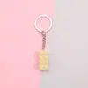 Llavero Creativo Lindo Colorido de Bloques de Construcción Acrílicos Anillo Cadena Colgante Pequeño Regalo Bolso de Estudiante Accesorios de Ropa Corea