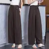 Pantalones Cropped Ajustados a Medida para Mujer, Estilo Delgado de Otoño, Moda 2026, Pantalones Casuales de Tencel de Cintura Alta