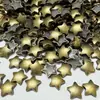 Lámina de bronce, lámina plana de bronce con forma de estrella de cinco puntas, adorno de transferencia de calor, pedrería de transferencia de calor, lámina de aluminio, pedrería de transferencia de calor para ropa, lámina de bronce para transferencia de calor, cadena de hierro